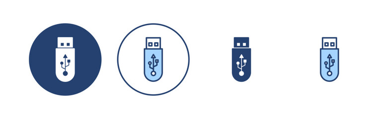 Usb icon vector. Flash disk sign and symbol. flash drive sign.
