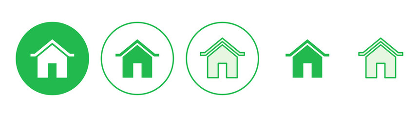House icon set. Home icon vector