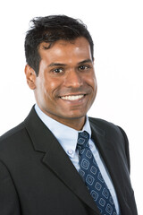 Happy Indian business man