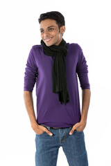 Fototapeta premium Happy young Indian man