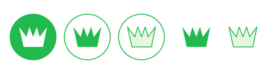 Crown icon set. crown vector icon