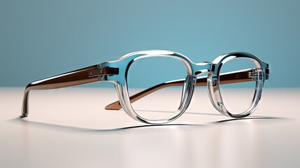 Reading glasses for the visually impaired as a corrective and helpful accessory that can also be used as a fashion item, symbolizing the ability to read and the learning process