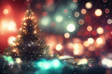 Fototapeta na wymiar Christmas and New Year Background