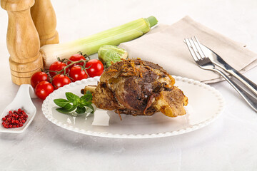 Baked Lamb shank with bone