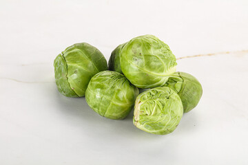 Organic raw cabbage - Brussels sprout