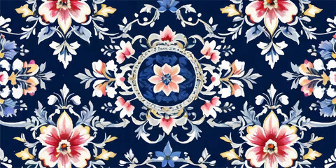 This vintage floral wallpaper is a beautiful and elegant backdrop for any design. The flowers are a variety of sizes and shapes, and they are arranged in a random pattern