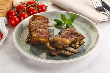 Roasted Lamb ribs with spices