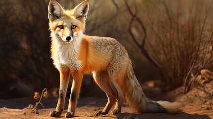 Fototapeta premium Indian Fox Wildlife Rare Animal