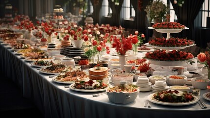 Catering Food Wedding Event Table