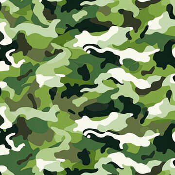 camouflage pattern, clean, sportswear in green color , generated by AI