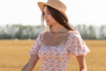 Portrait of a girl in a hat