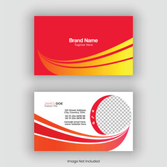 Naklejka premium Food Business Card