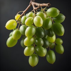 bunch of grapes on the vine