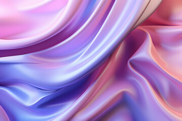 Obraz premium Iridescent gradient crumpled silk fiber background.