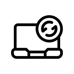 laptop line icon