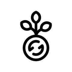 sprout line icon