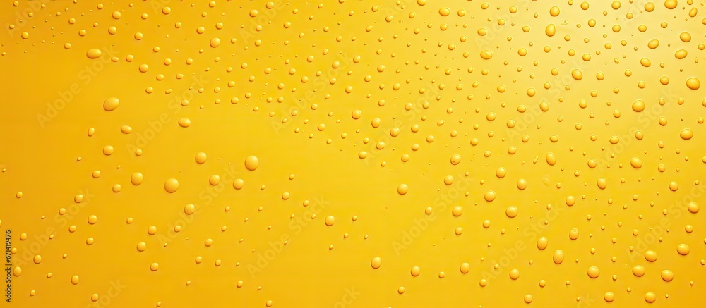 Poster yellow dots texture on an abstract background