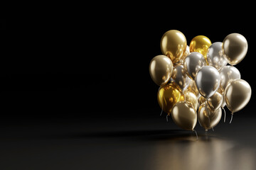 The joy of welcoming a gift-like new year. 3d rendering.
