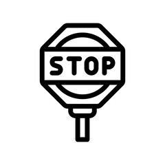 stop line icon