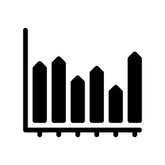 bar graph glyph icon