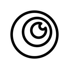 eyeball line icon