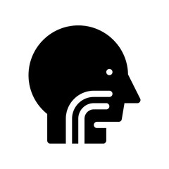 esophagus glyph icon