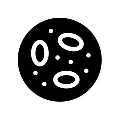 red blood cells glyph icon