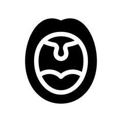 tonsils glyph icon