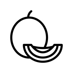 cantaloupe line icon