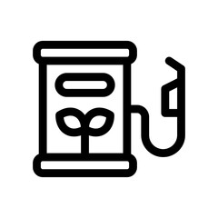 biofuel line icon