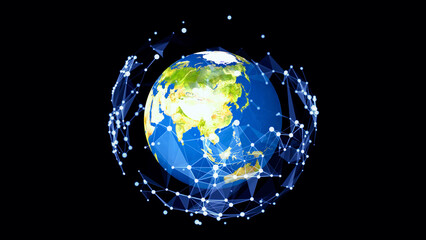  グローバルネットワーク - obrazy, fototapety, plakaty
