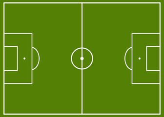 Soccer field. football pitch. Top view of soccer field.
Football field or soccer field with green grass effect.