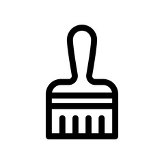 paint brush line icon