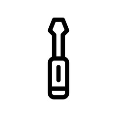 screwdriver line icon