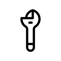 wrench line icon
