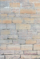 Wall made of concrete bricks as an abstract background. Texture