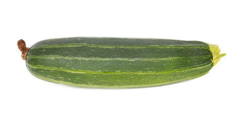 Zucchini isolated white background. Close-up