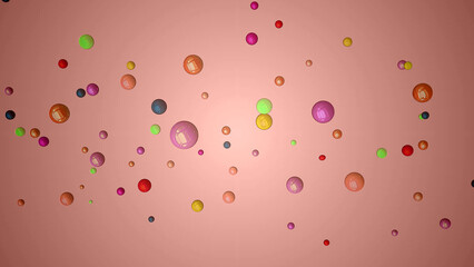 background with colorful bubbles