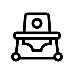 baby walker line icon