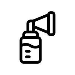 breast pump line icon