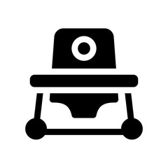 baby walker glyph icon