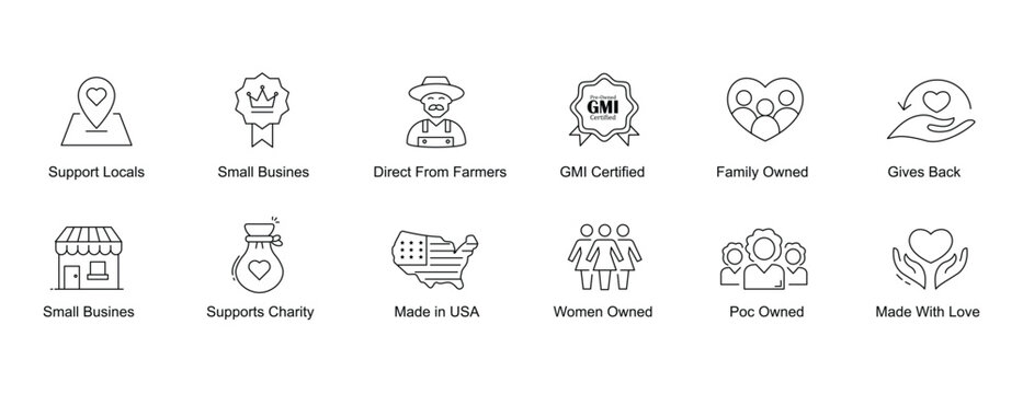 Supporting Local Businesses and Communities. Empower local businesses and communities with our icons. Buy from small, women owned, and POC owned businesses. Make a local impact.