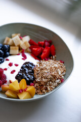 Fruit and Yogurt Breakfast Bowl with Granola