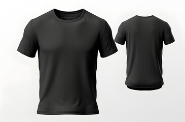black t-shirt mockup