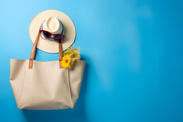 Summer sale theme wallpaper in light blue background