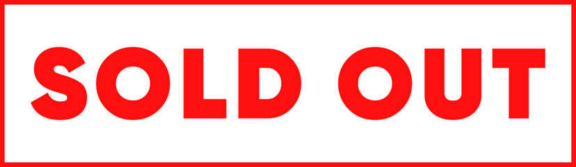 sold out label stamp