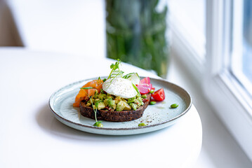 salad with vegetables and cheese