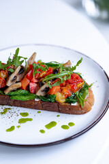 Panini on White Background