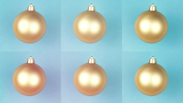 Christmas ball on blue background multiplied