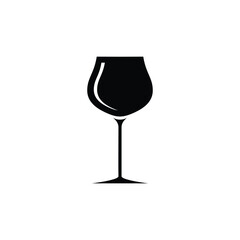 Wine Glass Icon Vector Design template